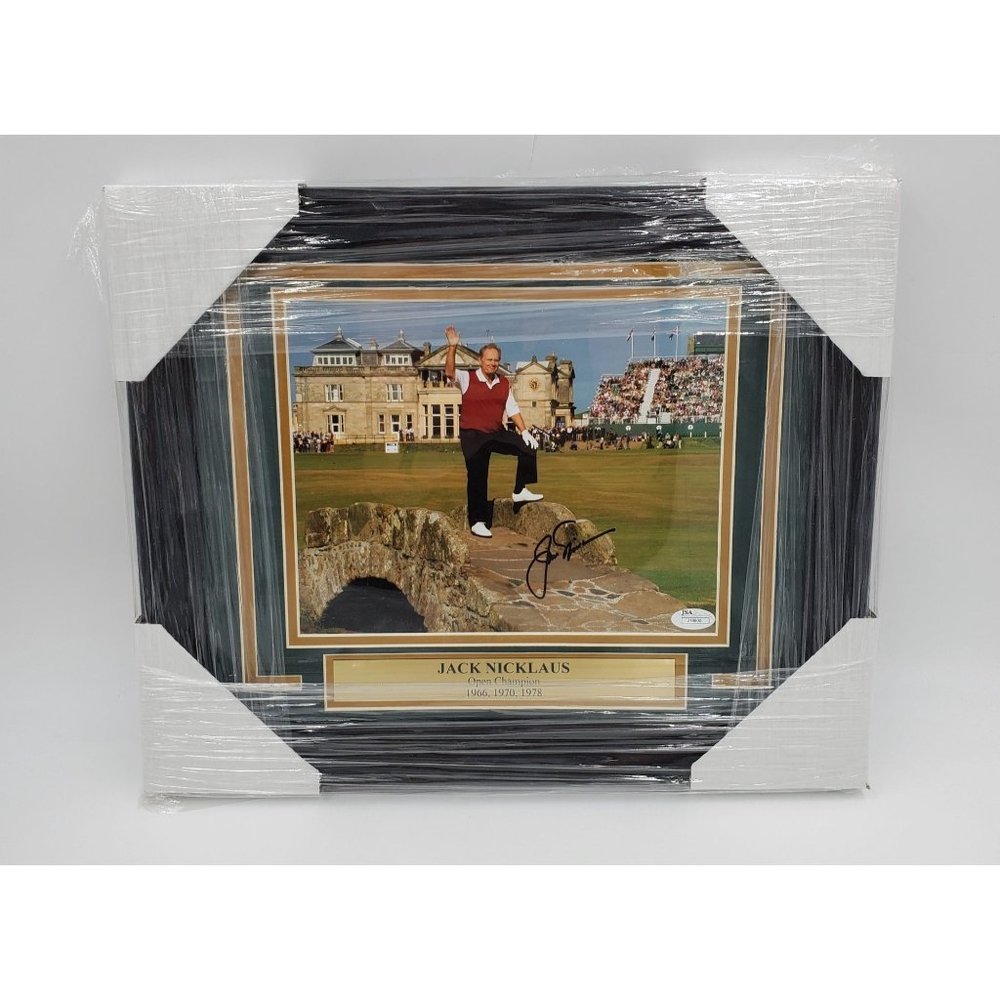 Jack Nicklaus Signed Photo Professionally Framed JSA COA